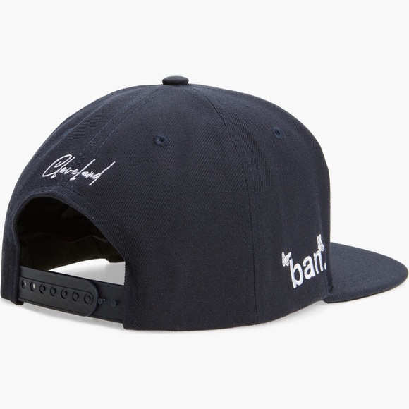 Brand About Nothing, Baseball Cap, Adjustable, Cleveland, Navy, New - Picture 2 of 2